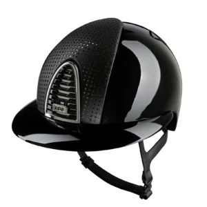 KEP Cromo 2.0 Polish Riding Helmet - Verona Black - Polo Peak - Black