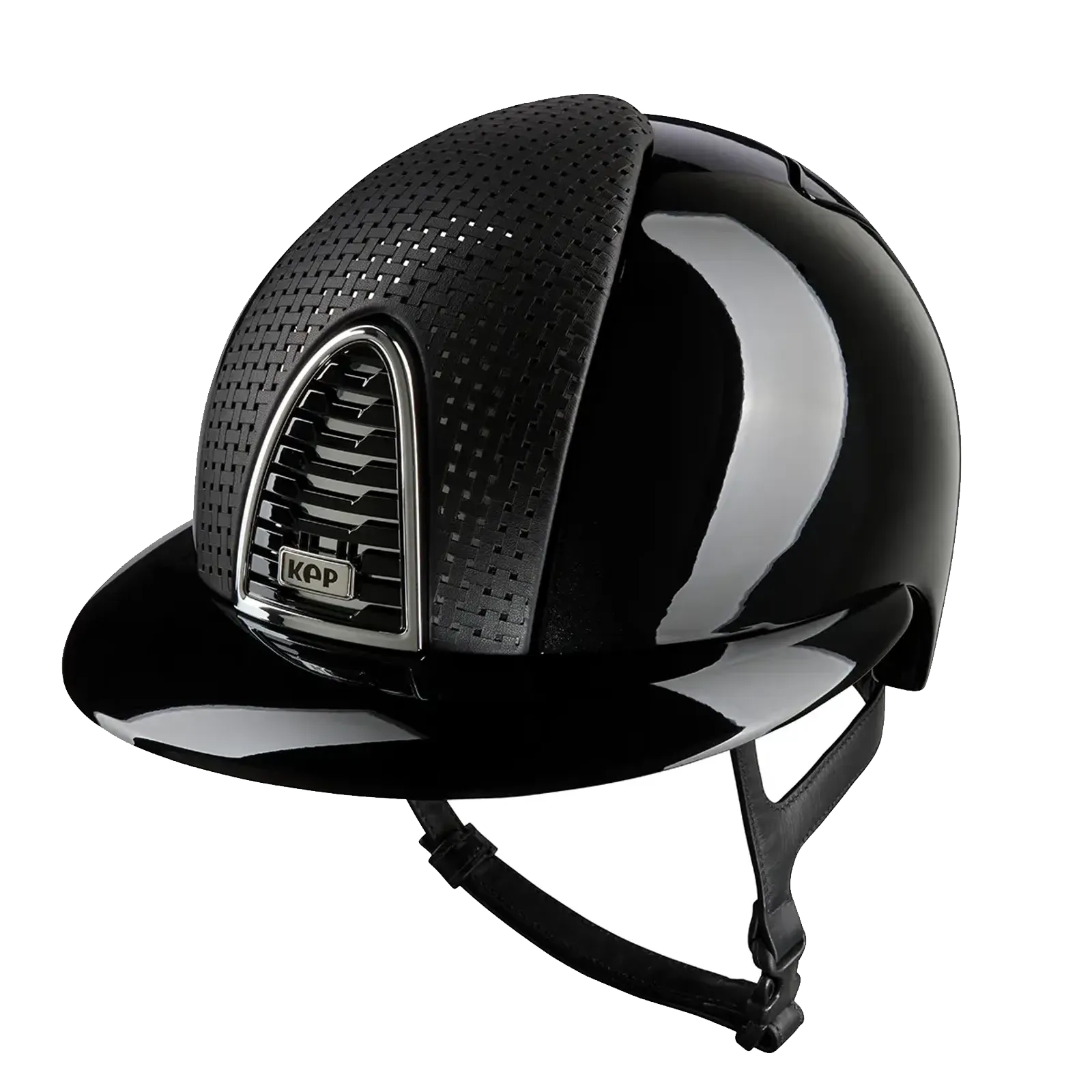 KEP Cromo 2.0 Polish Riding Helmet - Verona Black - Polo Peak - Black