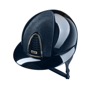 KEP Cromo 2.0 Shine Riding Helmet - Luminor Blue - Polo Peak - Navy