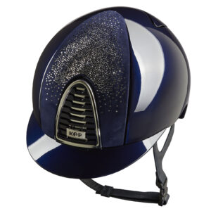 KEP Cromo 2.0 Polish Riding Helmet - Nebula Blue - Standard Peak - Navy