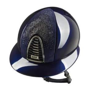 KEP Cromo 2.0 Polish Riding Helmet - Nebula Blue - Polo Peak - Navy