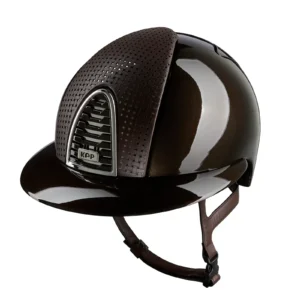 KEP Cromo 2.0 Polish Riding Helmet - Verona Brown - Polo Peak - Brown