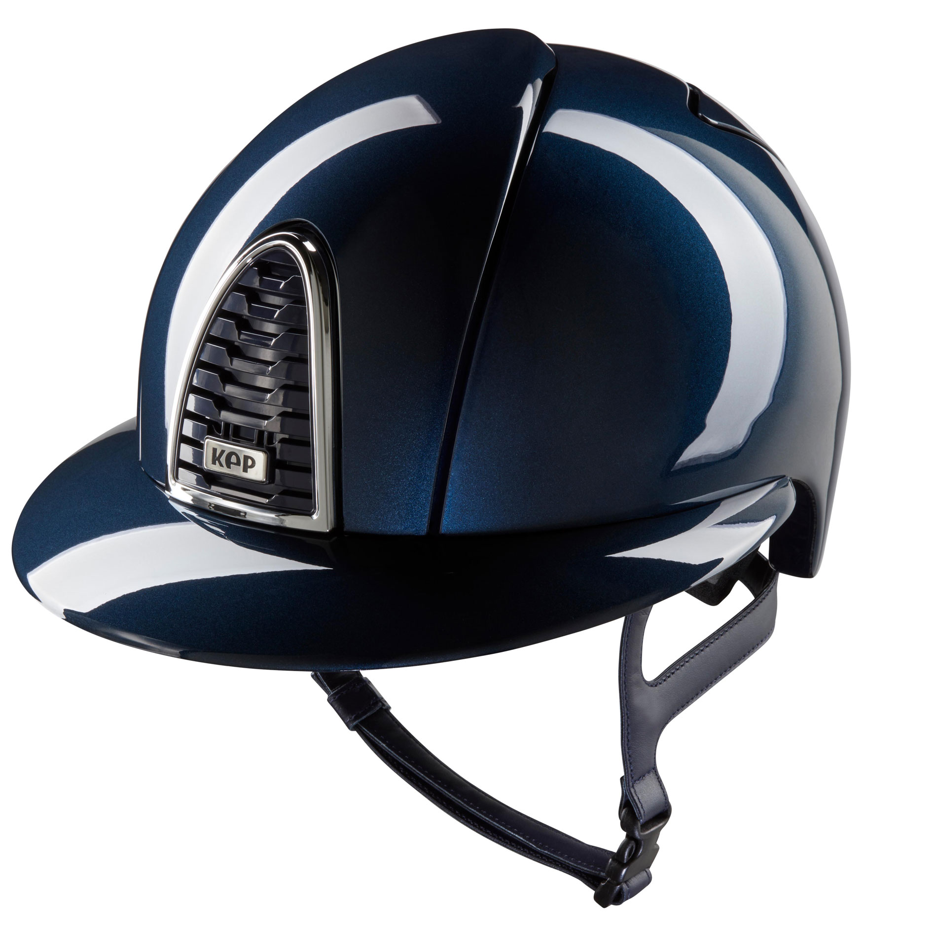 KEP Cromo 2.0 Shine Riding Helmet - Polo Peak - Navy
