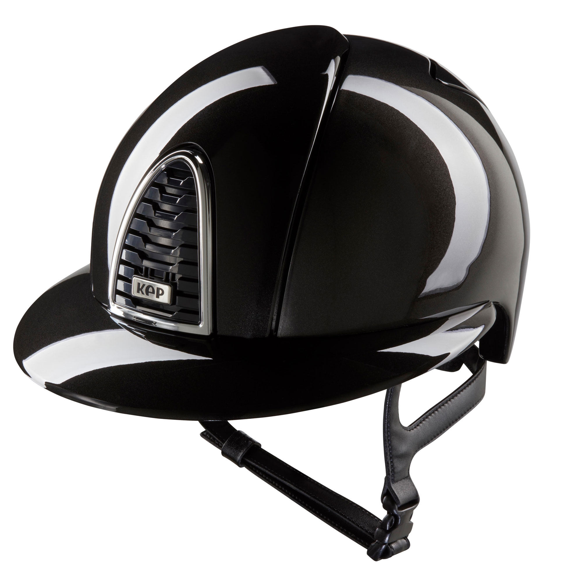 KEP Cromo 2.0 Shine Riding Helmet - Polo Peak - Black