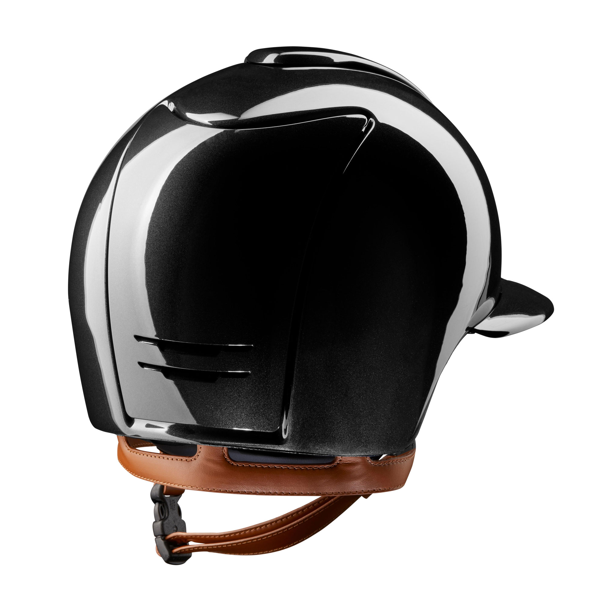KEP Cromo 2.0 Polish Riding Helmet - Verona Beige - Polo Peak - Black/Beige Chinstrap - Image 3