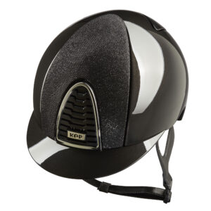 KEP Cromo 2.0 Shine Riding Helmet - Luminor Black - Standard Peak - Black