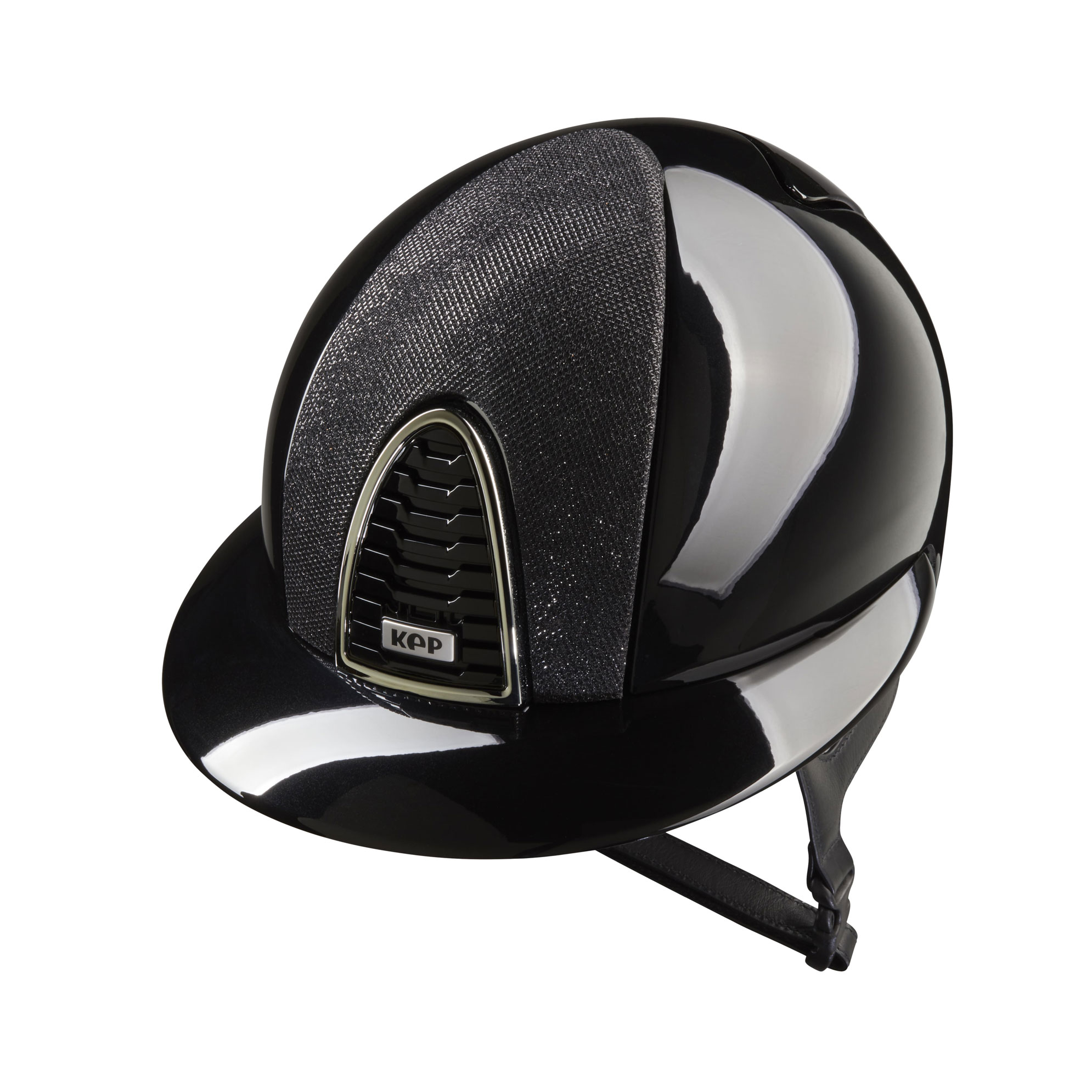 KEP Cromo 2.0 Shine Riding Helmet - Luminor Black - Polo Peak - Black
