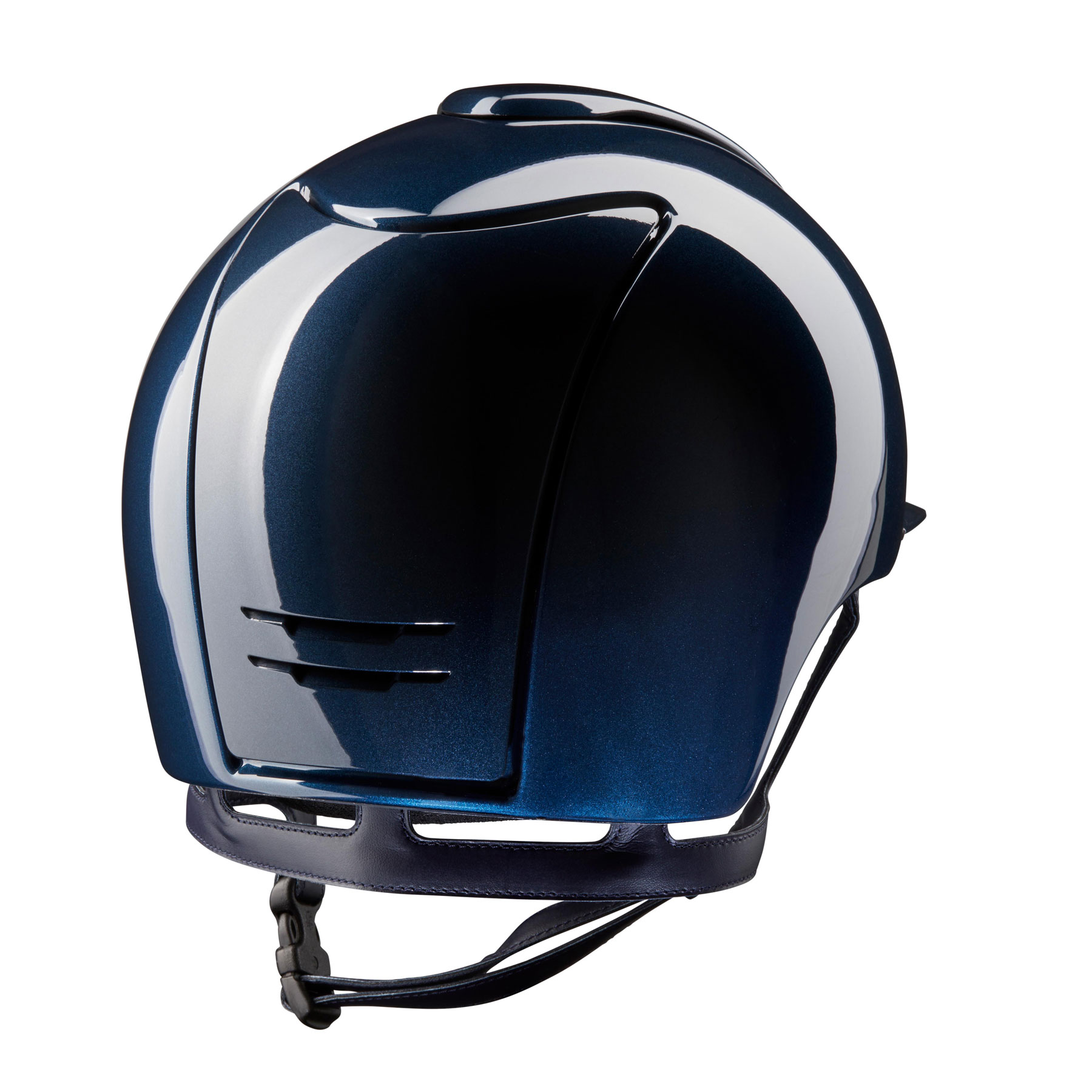 KEP Cromo 2.0 Shine Riding Helmet - Crystal Logo - Polo Peak - Navy - Image 2
