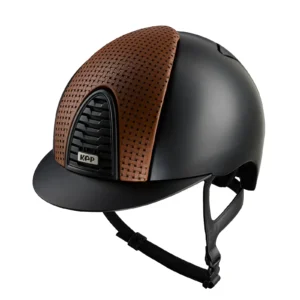 KEP Cromo 2.0 Textile Riding Helmet - Verona Beige - Standard Peak - Black