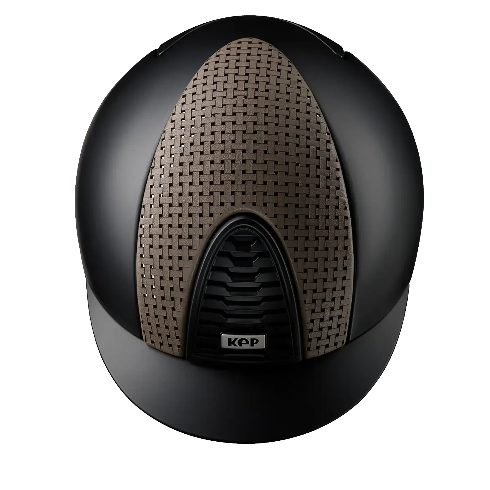 KEP Cromo 2.0 Textile Riding Helmet - Verona Taupe - Standard Peak - Black - Image 2