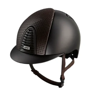 KEP Cromo 2.0 Textile Riding Helmet - Verona Brown - Standard Peak - Brown