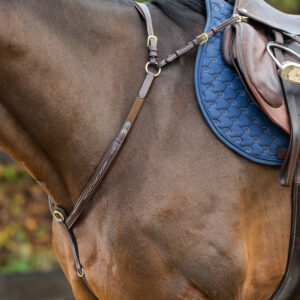 Dy’on US Collection Fancy Breastplate With Bridge – Brown