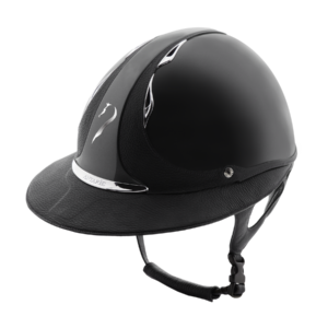 Antares Premium Eclipse Glossy Riding Helmet - Grey