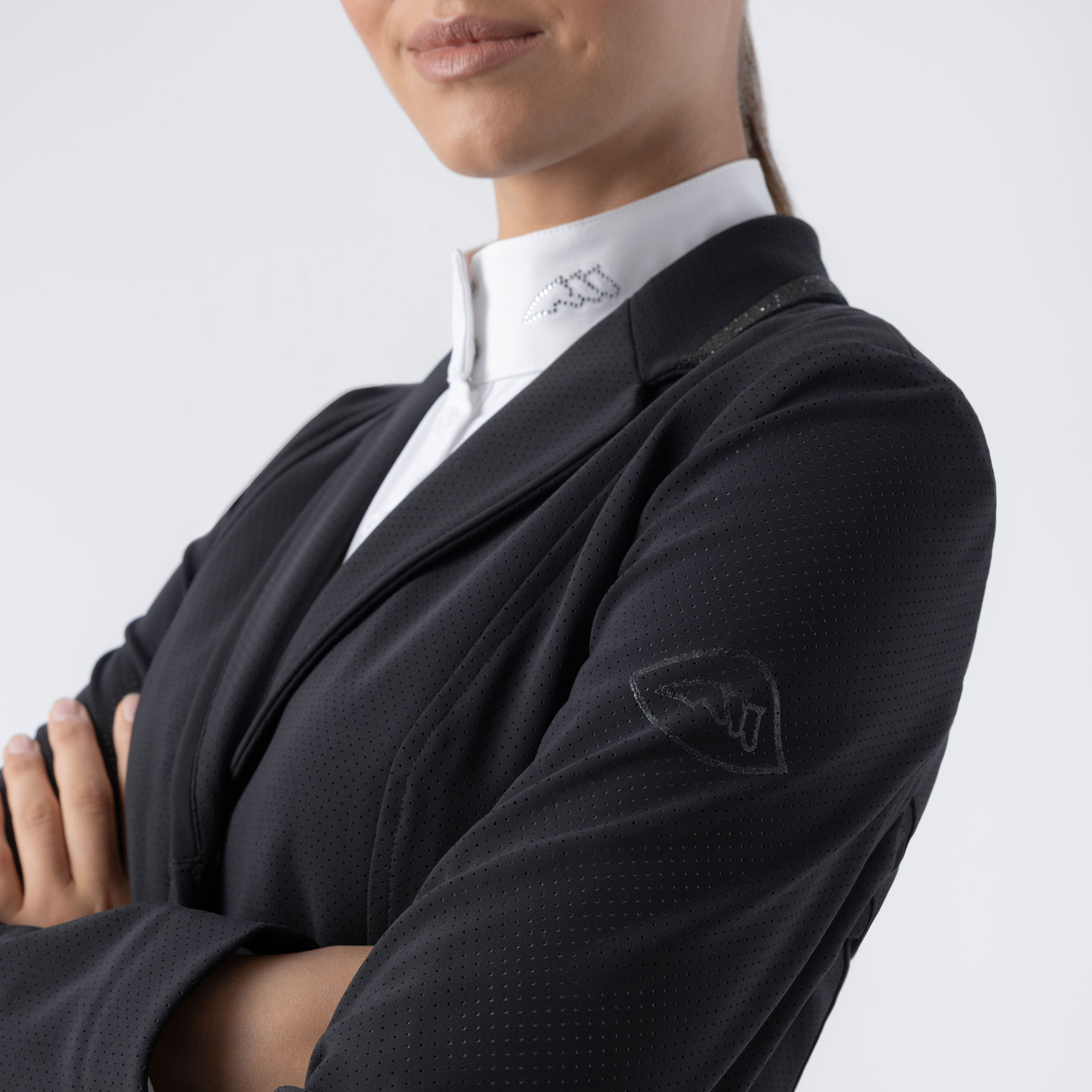Equiline Womens Competition Jacket Eqgarcia - Black - Image 3