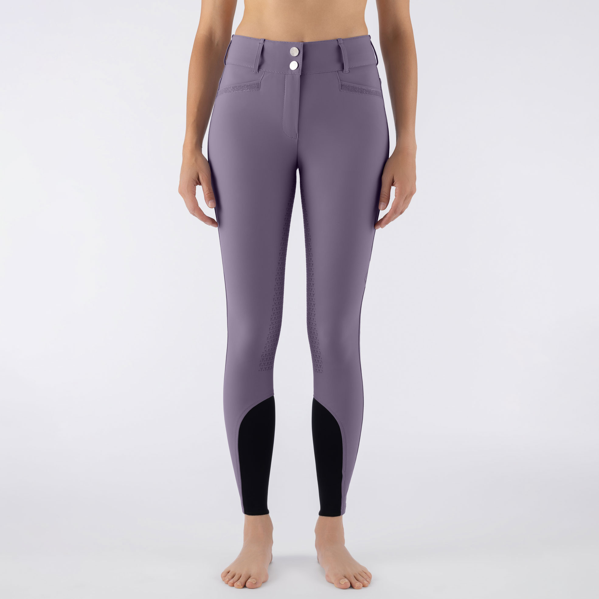 Equiline Womens High Waist Full Grip Breeches EqCrystalef - Aubergine