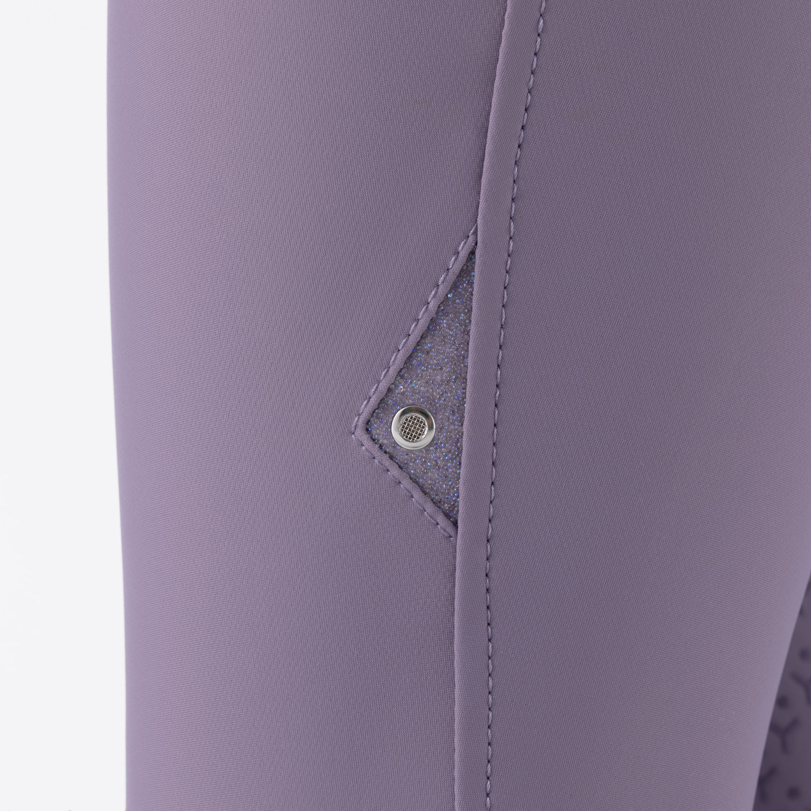 Equiline Womens High Waist Full Grip Breeches EqCrystalef - Aubergine - Image 2