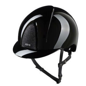 KEP Smart Nova Star Polish Riding Helmet - Standard Peak - Black