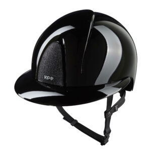 KEP Smart Nova Star Polish Riding Helmet - Polo Peak - Black