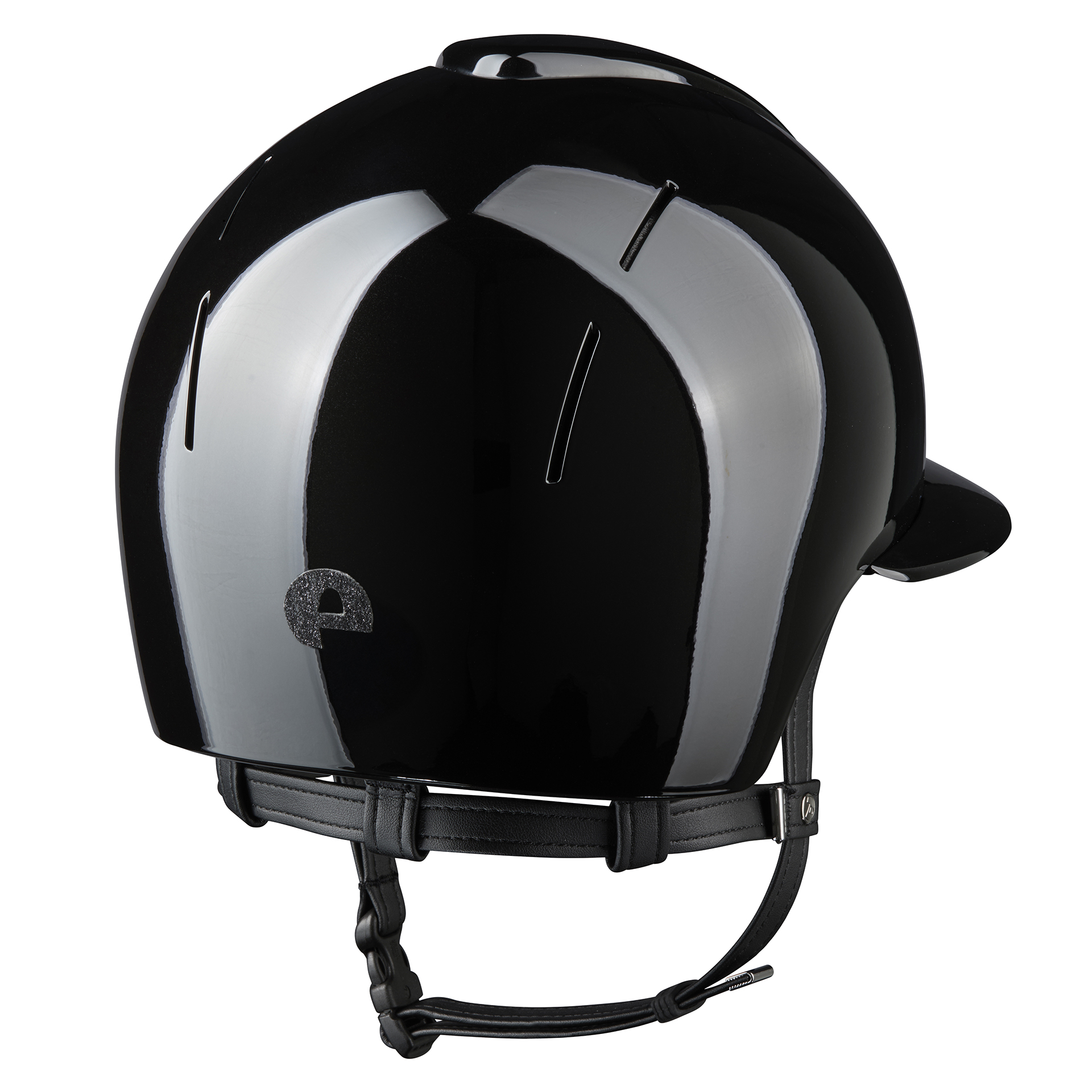 KEP Smart Nova Star Polish Riding Helmet - Polo Peak - Black - Image 2