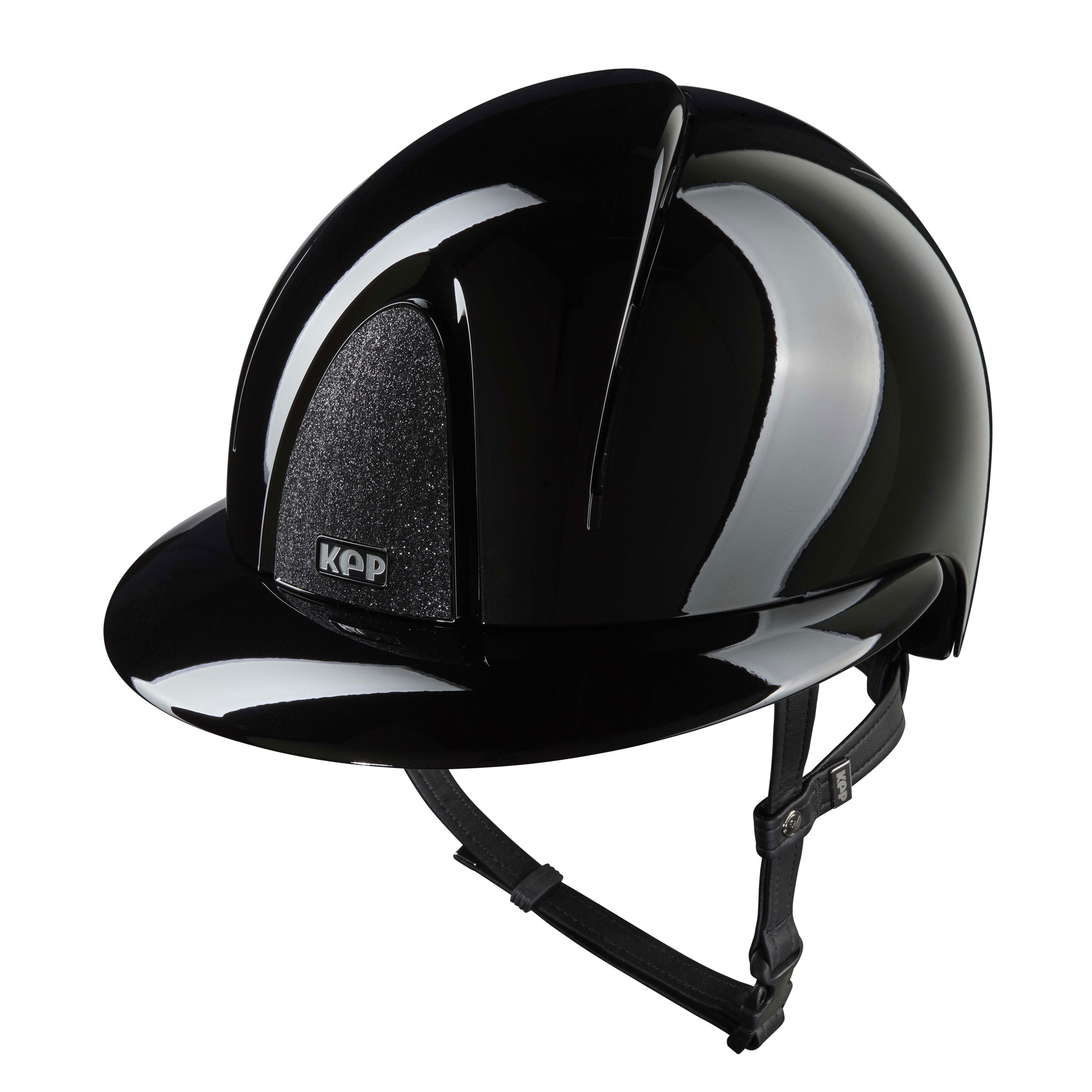 KEP Smart Nova Star Polish Riding Helmet - Polo Peak - Black