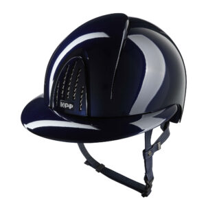 KEP Smart Nova Metal Polish Riding Helmet - Polo Peak  - Navy