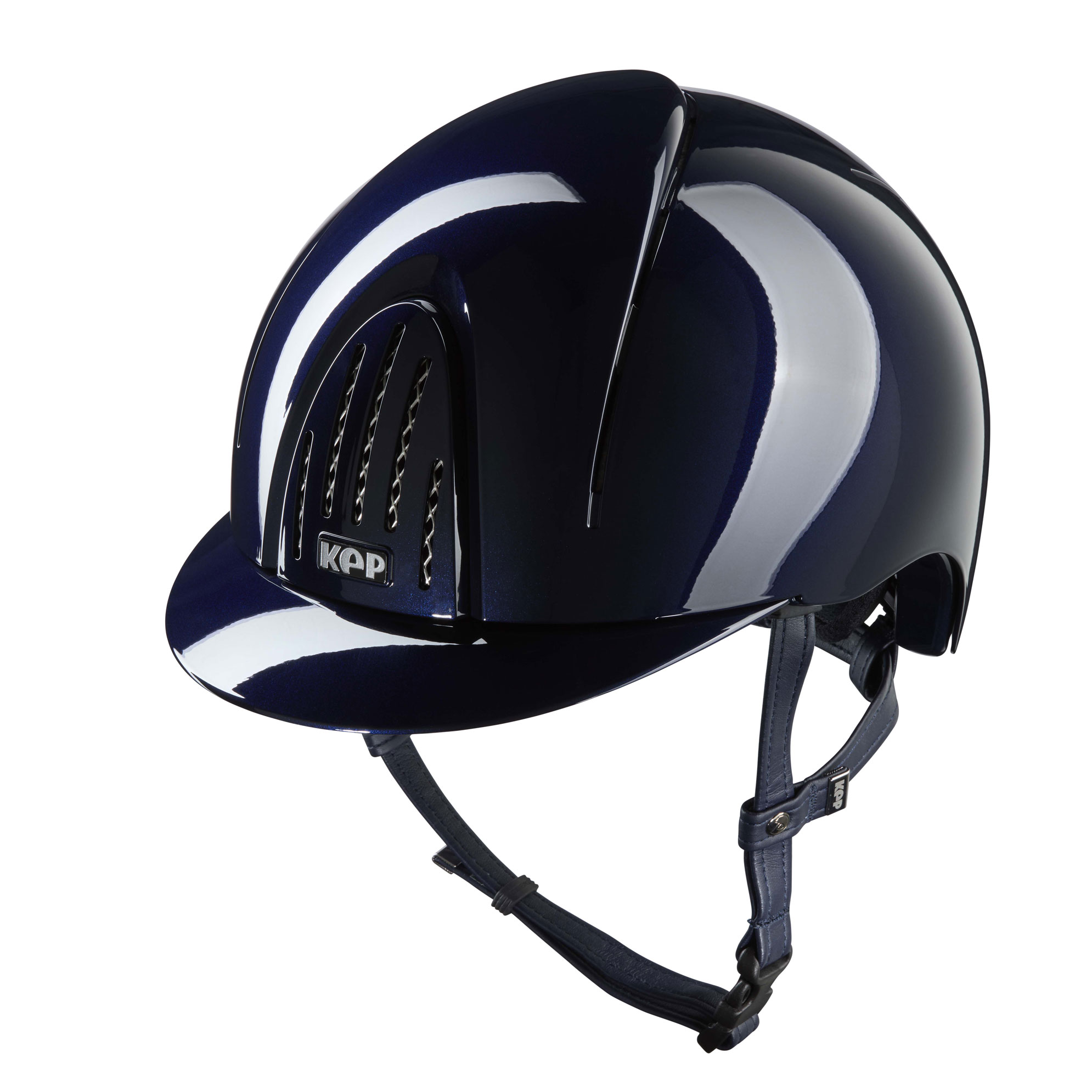 KEP Smart Nova Polish Riding Helmet - Standard Peak - Navy