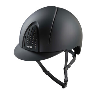 KEP Smart Nova Textile Riding Helmet - Standard Peak - Black