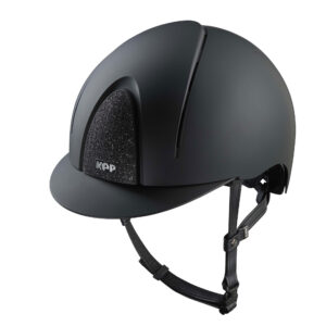 KEP Smart Nova Star Textile Riding Helmet - Standard Peak - Black
