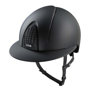 KEP Smart Nova Textile Riding Helmet - Polo Peak - Black