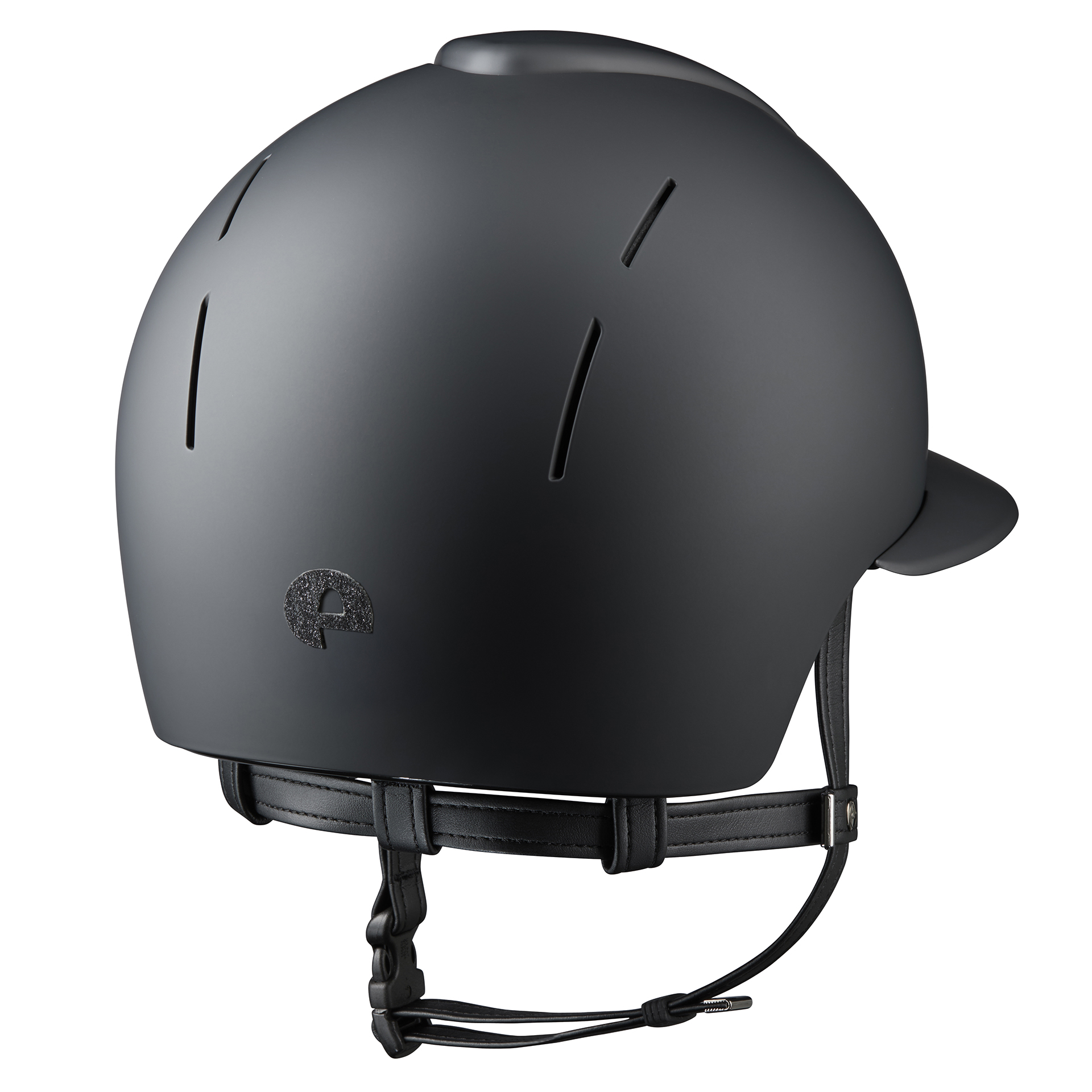 KEP Smart Nova Star Textile Riding Helmet - Polo Peak - Black - Image 2