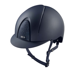 KEP Smart Nova Star Textile Riding Helmet - Standard Peak - Navy