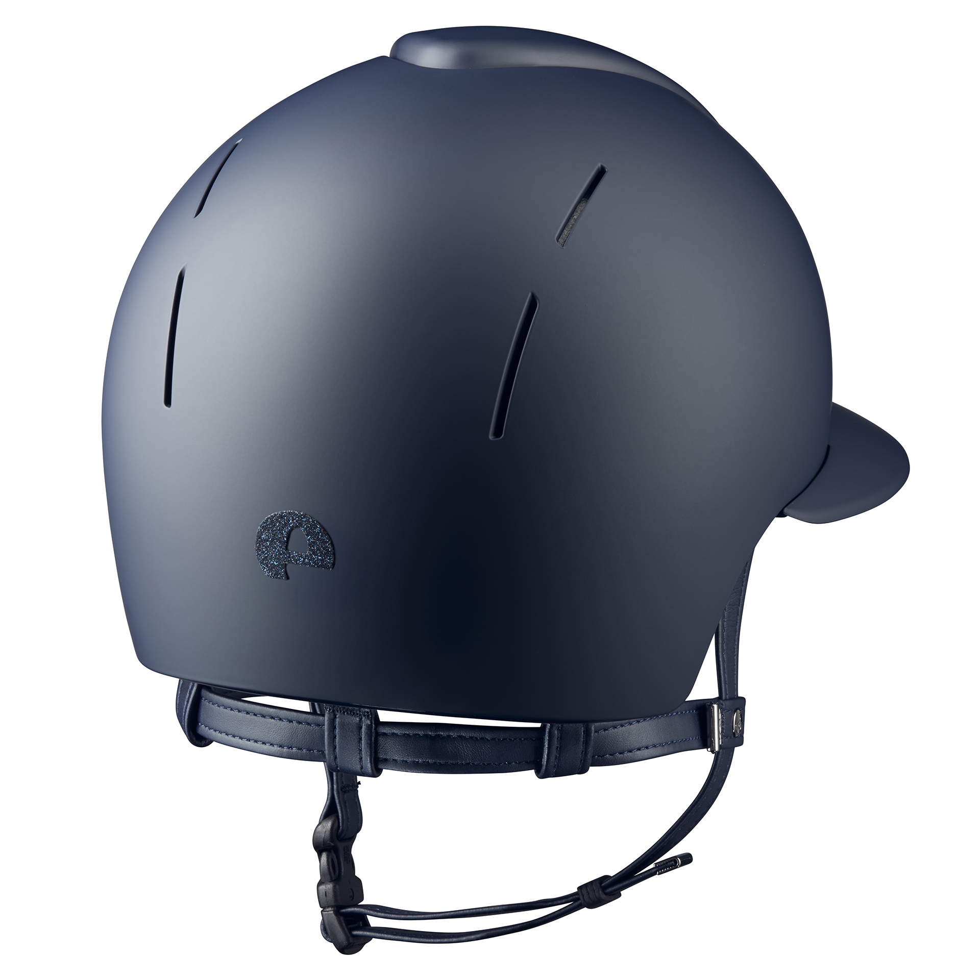 KEP Smart Nova Star Textile Riding Helmet - Polo Peak - Navy - Image 2
