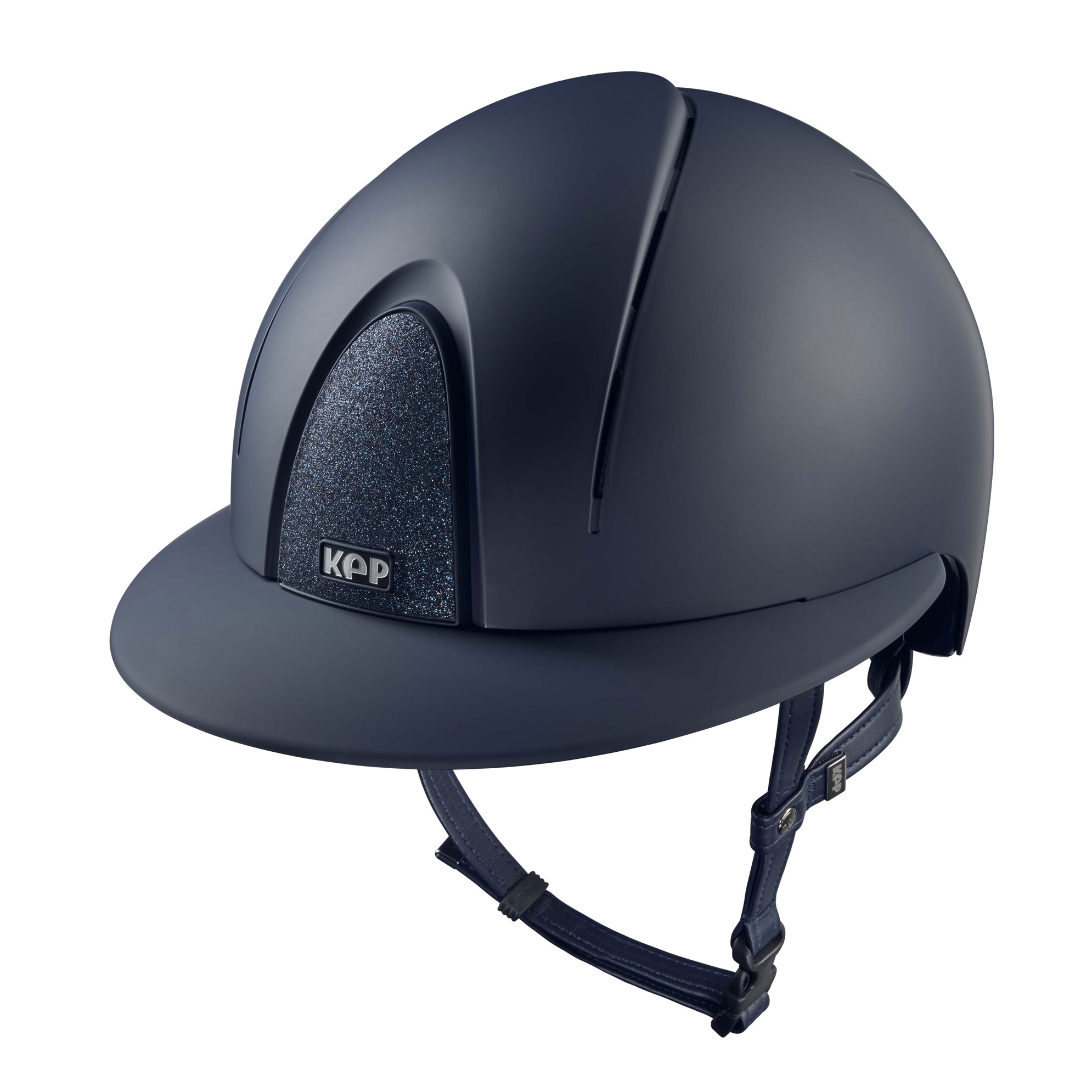 KEP Smart Nova Star Textile Riding Helmet - Polo Peak - Navy