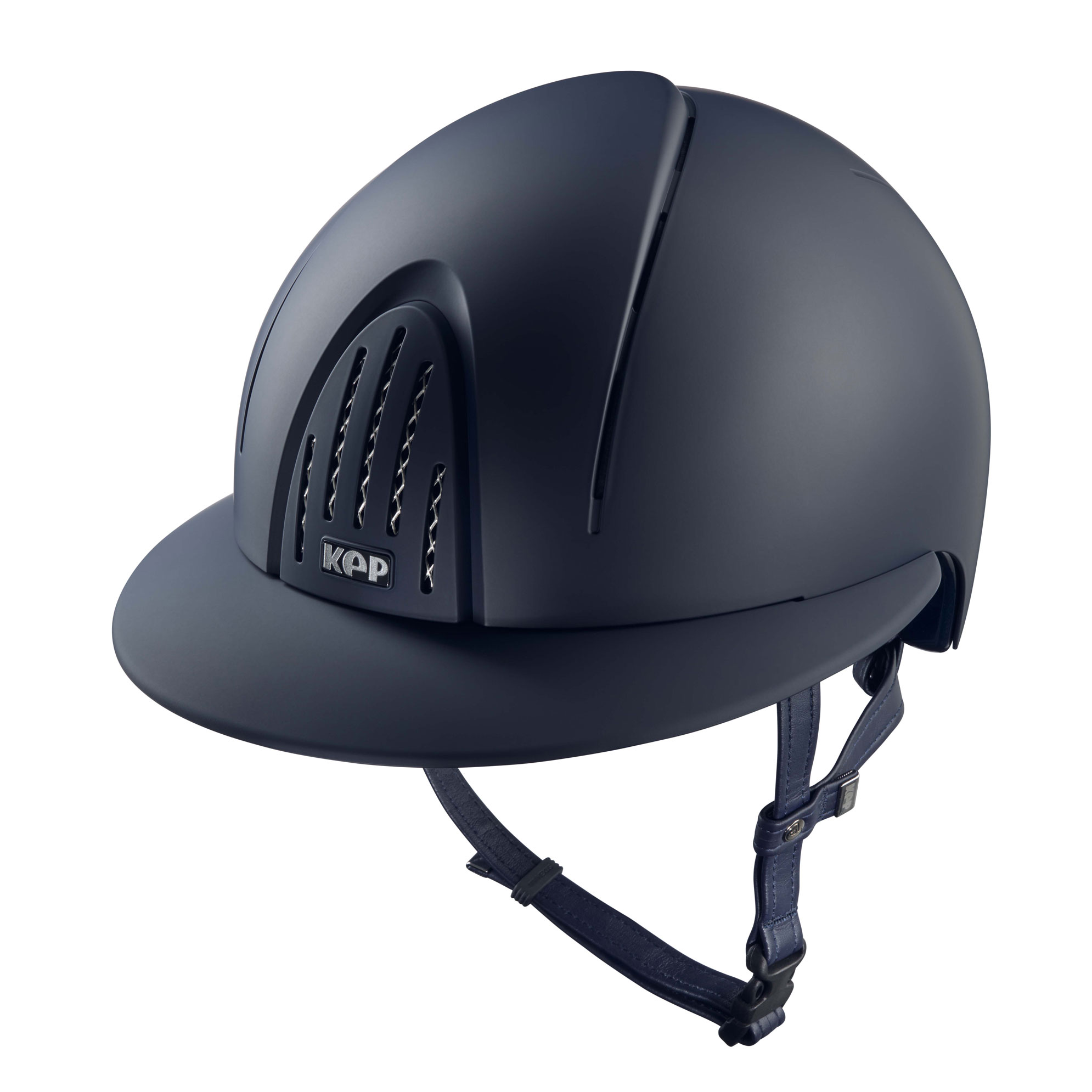 KEP Smart Nova Textile Riding Helmet - Polo Peak - Navy