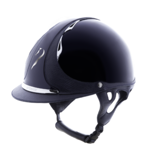 Antares Premium Glossy Riding Helmet - Navy