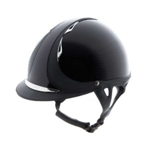 Antares Premium Glossy Riding Helmet - Carbon Print