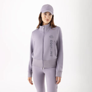 Equiline Womens Full Zip Tech Sweatshirt EqGlempa - Mauve