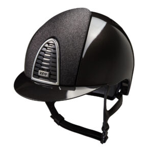 KEP Cromo 2.0 Shine Riding Helmet - Star Black - Standard Peak - Black