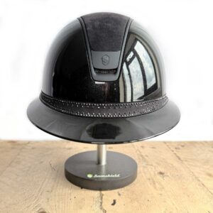 Samshield 2.0 Miss Shield Glossy Helmet - Alcantara Top - Crystal Tiara Frontal Band
