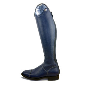 De Niro Salentino Quick Blue Riding Boots - Ice Sky Top