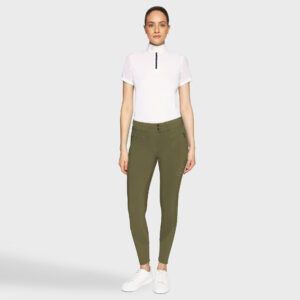 Samshield Womens Full Grip Breeches Capucine Crystal Ferna - Kaki