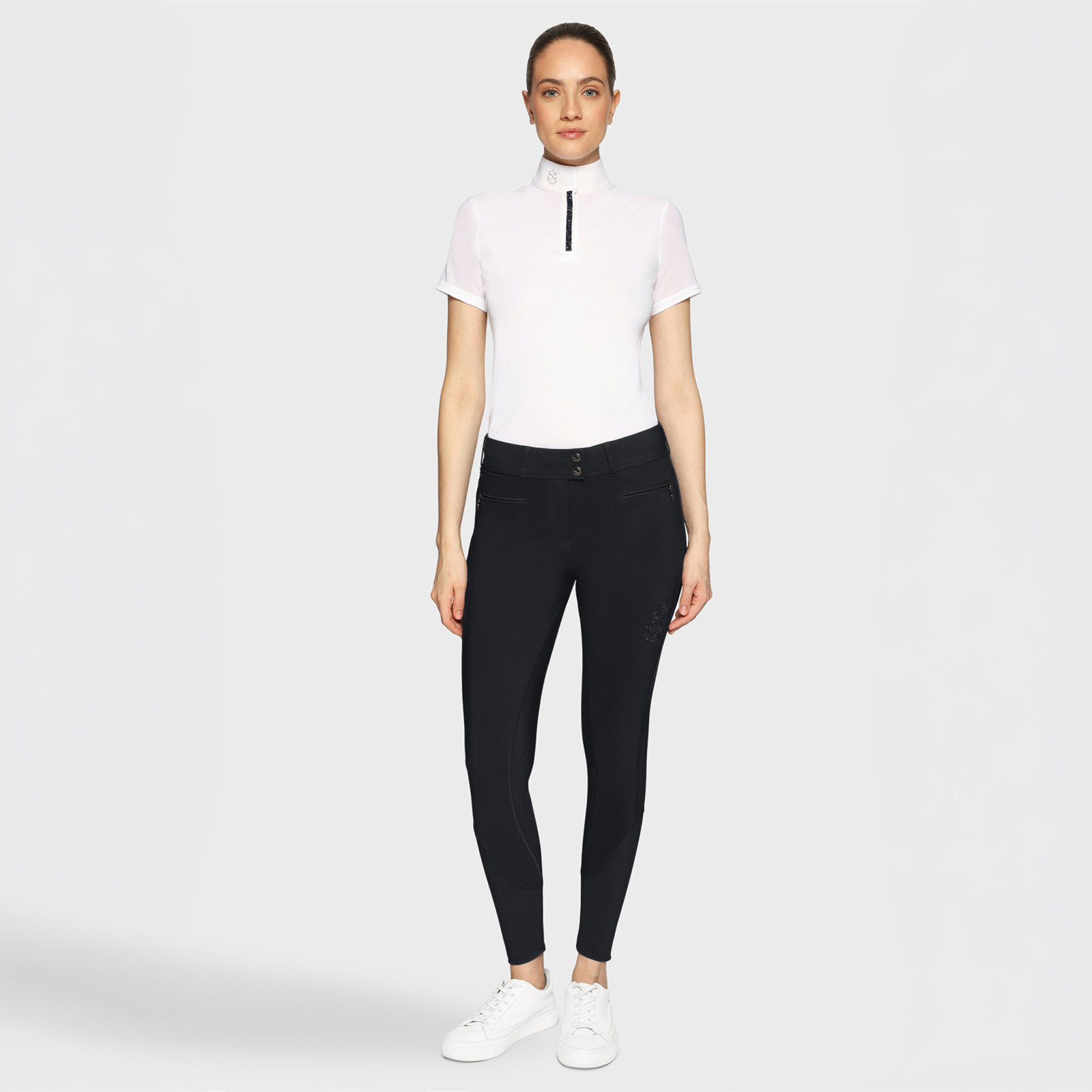 Samshield Womens Full Grip Breeches Capucine Crystal Ferna - Black