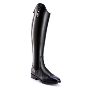 De Niro Giulietta Unlaced Riding Boots - Smooth Black