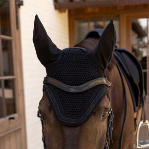 Kentucky Fly Veil Wellington Velvet Mini Pearls - Black