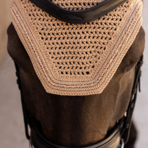 Kentucky Fly Veil Wellington Velvet Mini Pearls - Beige