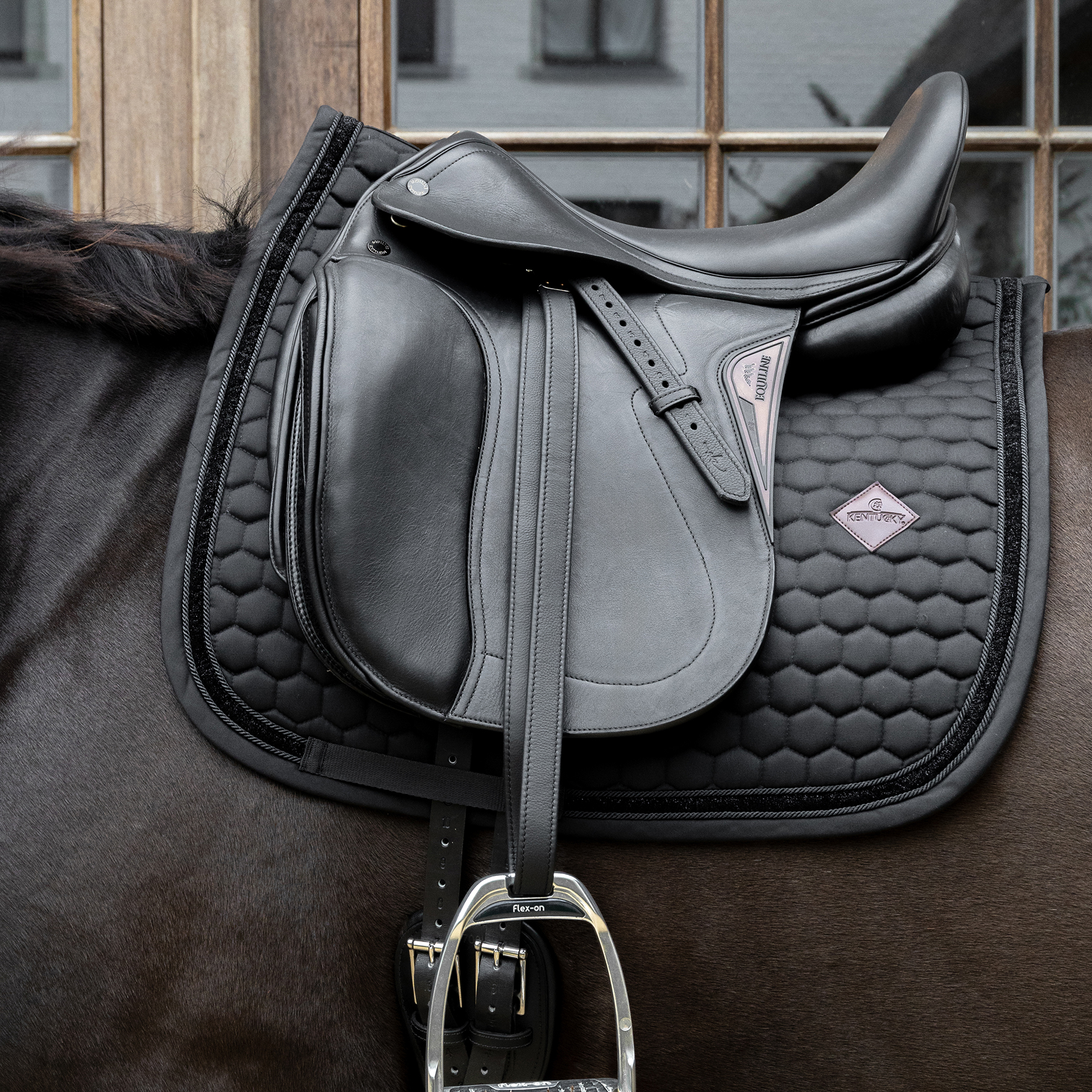 Kentucky Dressage Saddle Pad Glitter Band - Black