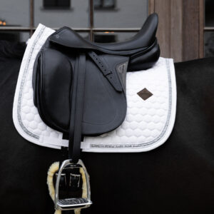 Kentucky Dressage Saddle Pad Glitter Band - White/Silver