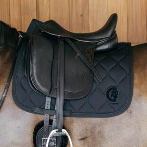 Kentucky Dressage Saddle Pad Wave 3D Logo - Black