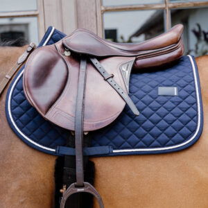 Kentucky Jumping Saddle Pad Diamond Rope - Navy