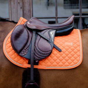 Kentucky Jumping Saddle Pad Diamond Rope - Orange